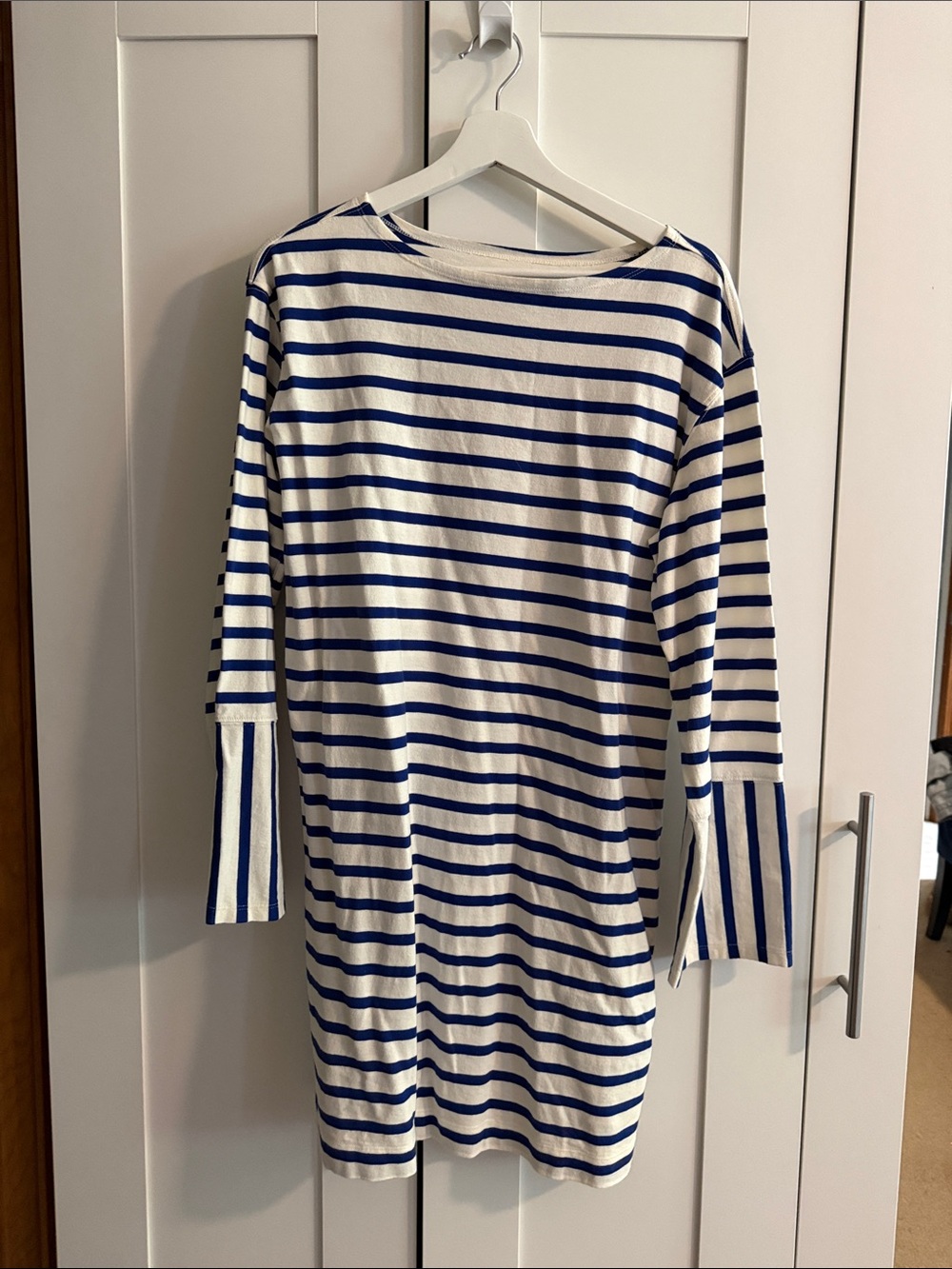 Everlane Blue and White Striped dress